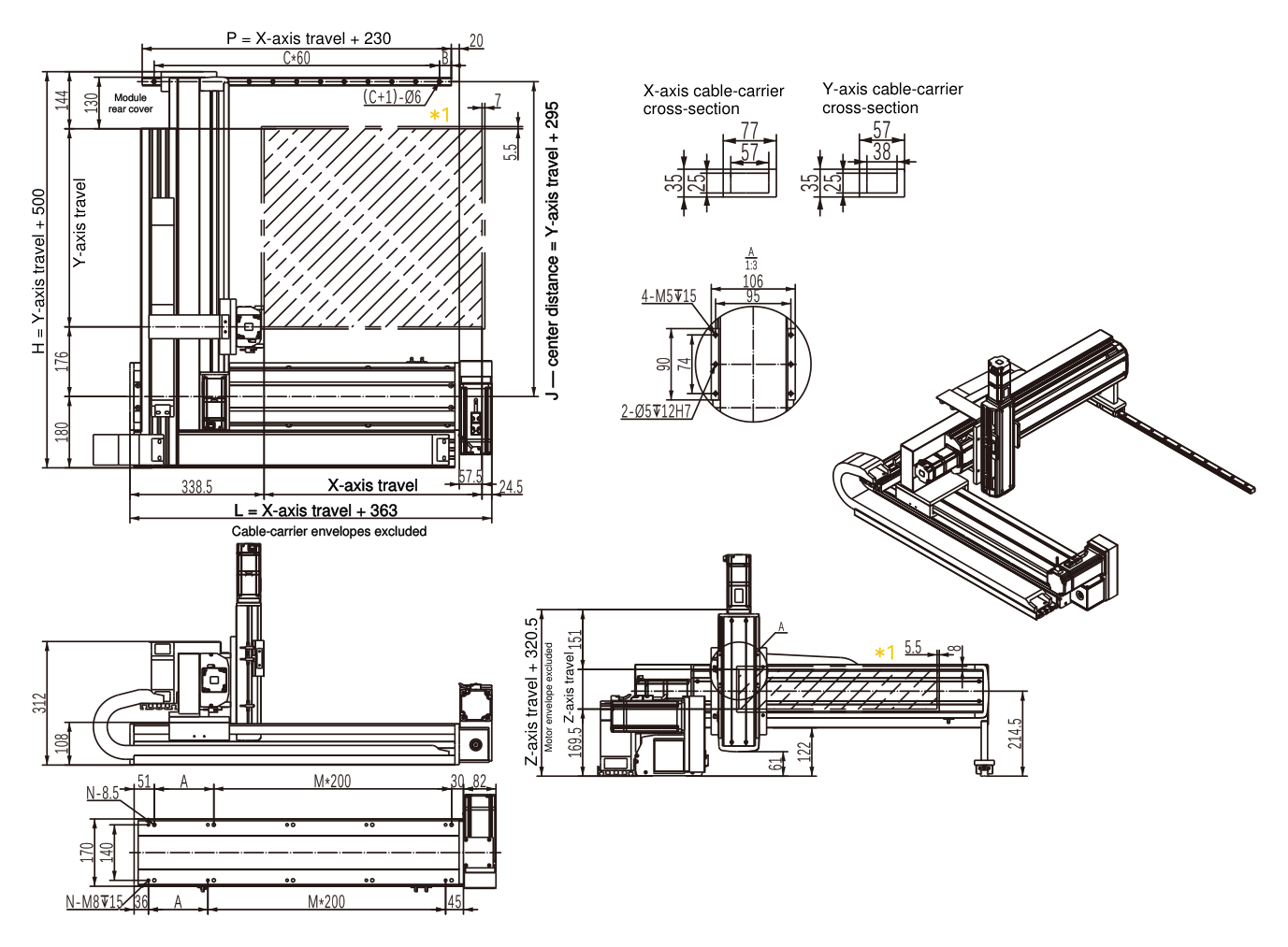 MX-GT3-HB-01 O4 dibujo de dimensiones de ingeniería