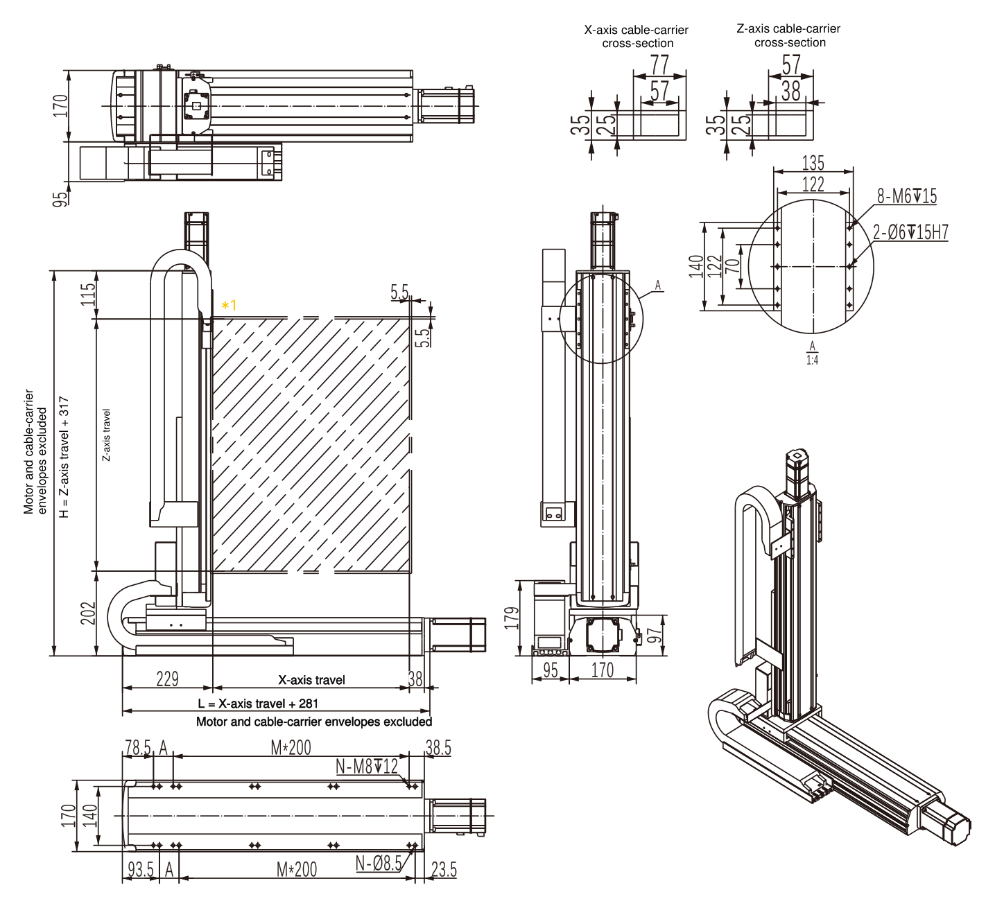 MX-MA2-BS-01 O2 dibujo de dimensiones de ingeniería
