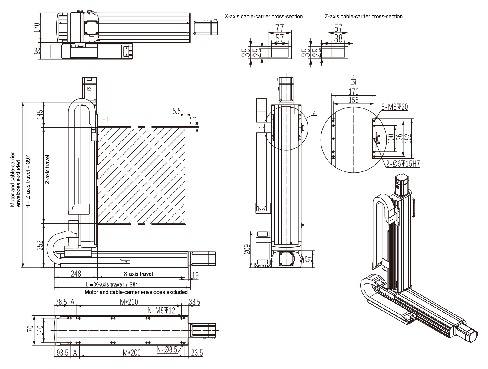 MX-MA2-BS-02 O2 engineering dimension drawing