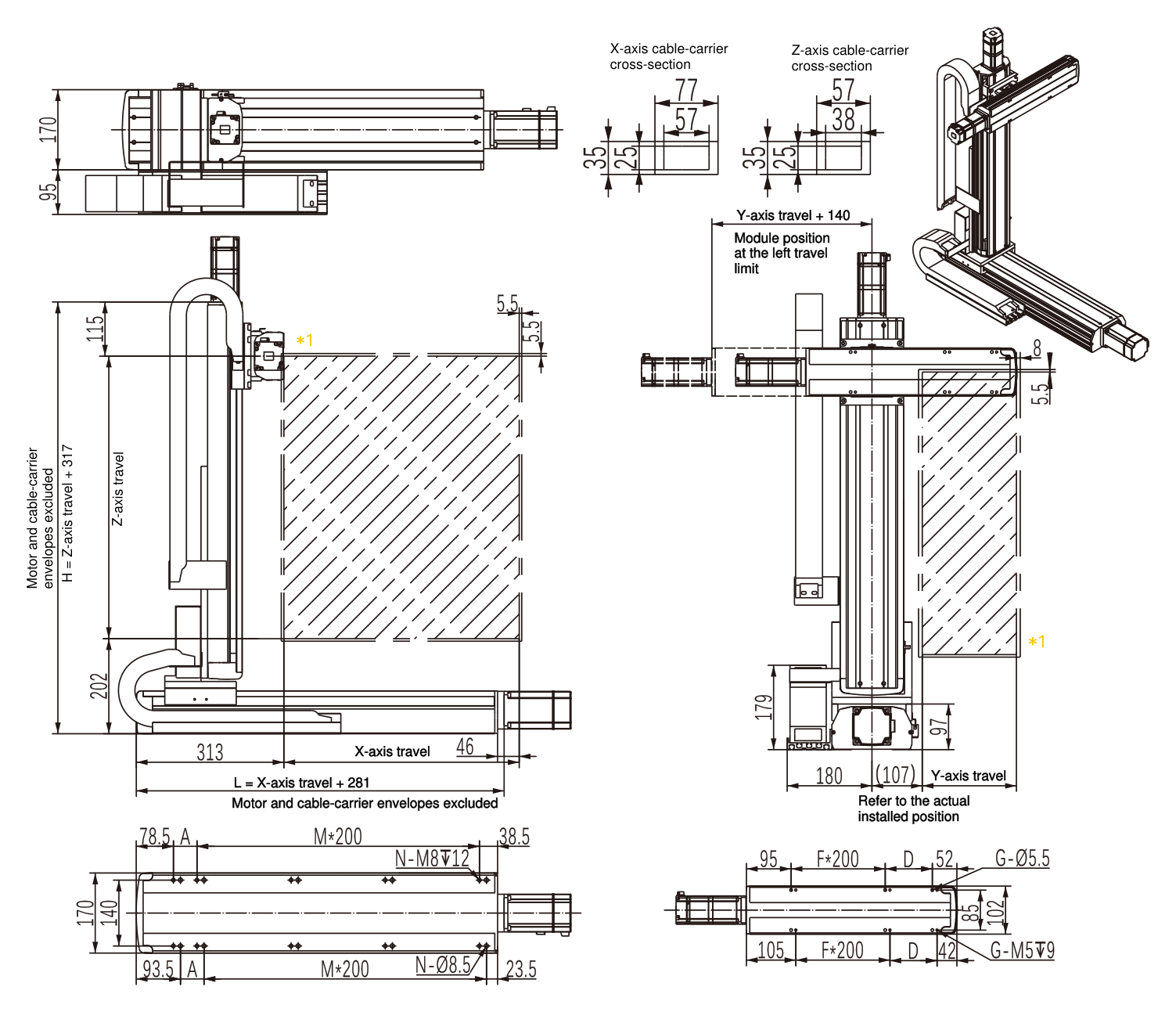 MX-MA3-BS-01 O2 engineering dimension drawing