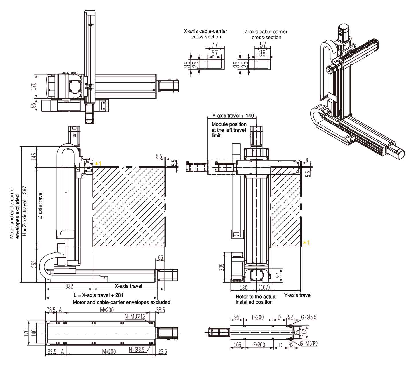 MX-MA3-BS-02 O2 rysunek wymiarowy techniczny