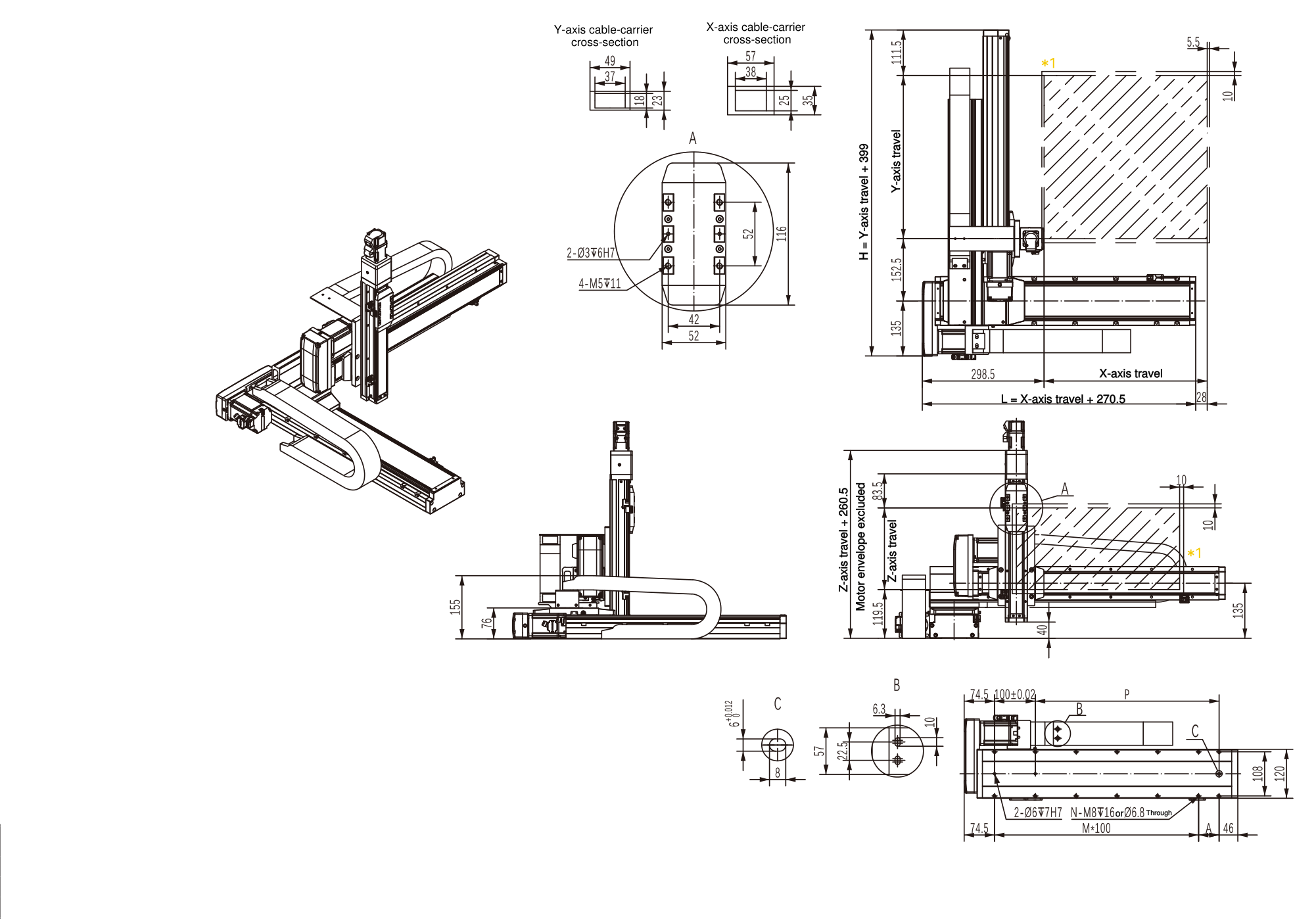 MX-CT3-IB-02 O1 engineering dimension drawing