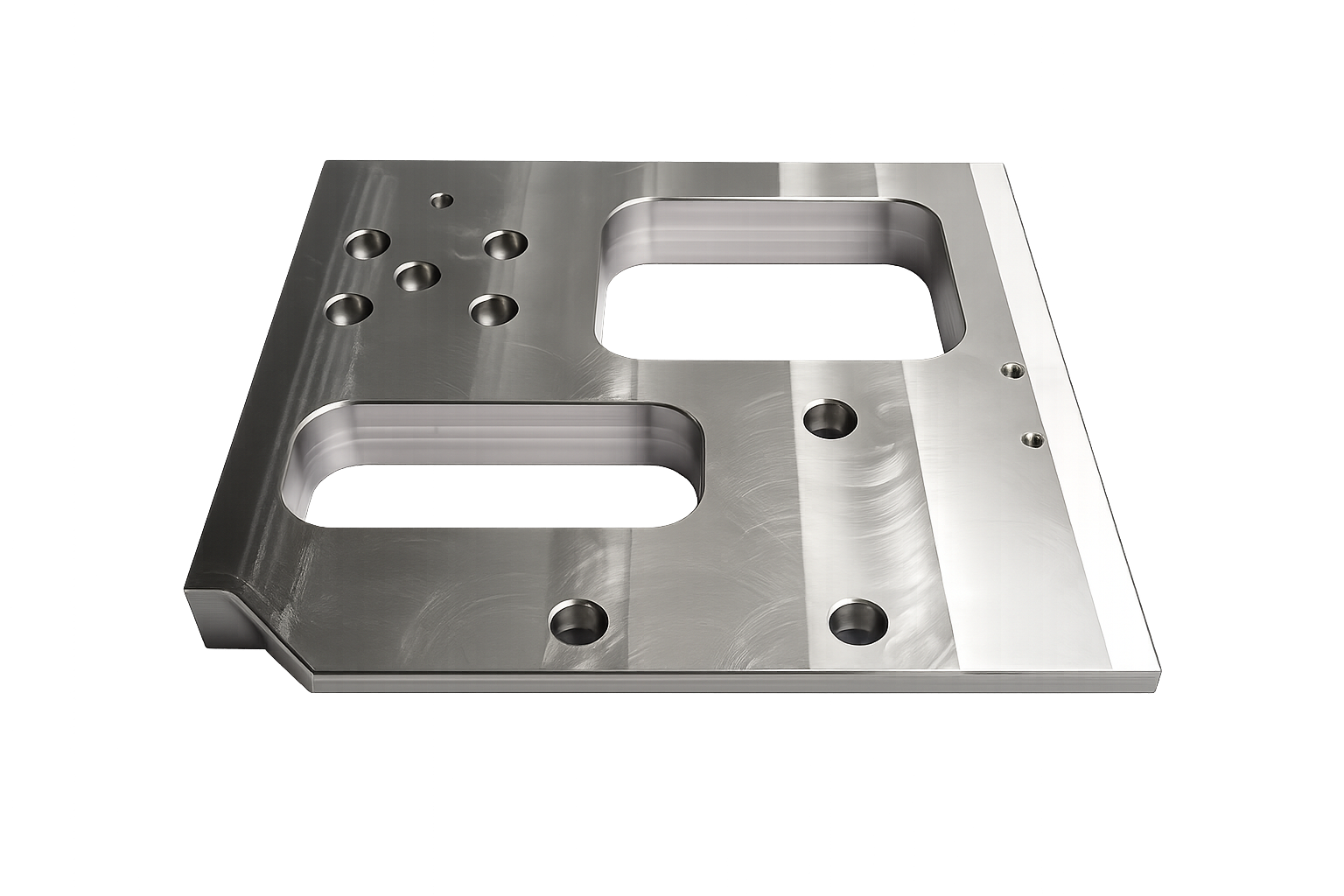 CNC milled plate and structural component